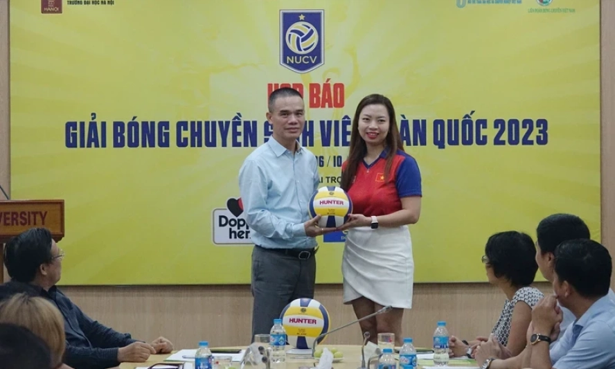 Lần đầu tổ chức Giải bóng chuyền sinh viên toàn quốc 2023 với 120 đội bóng dự vòng loại