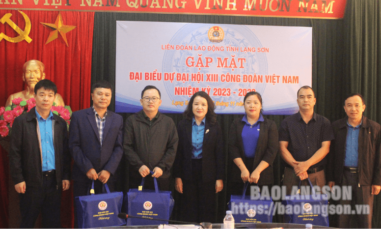 Gặp mặt đại biểu dự Đại hội XIII Công đoàn Việt Nam
