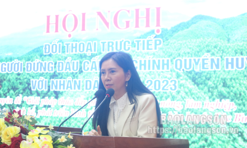 Lộc Bình: Đối thoại giữa người đứng đầu cấp ủy, chính quyền huyện với nhân dân