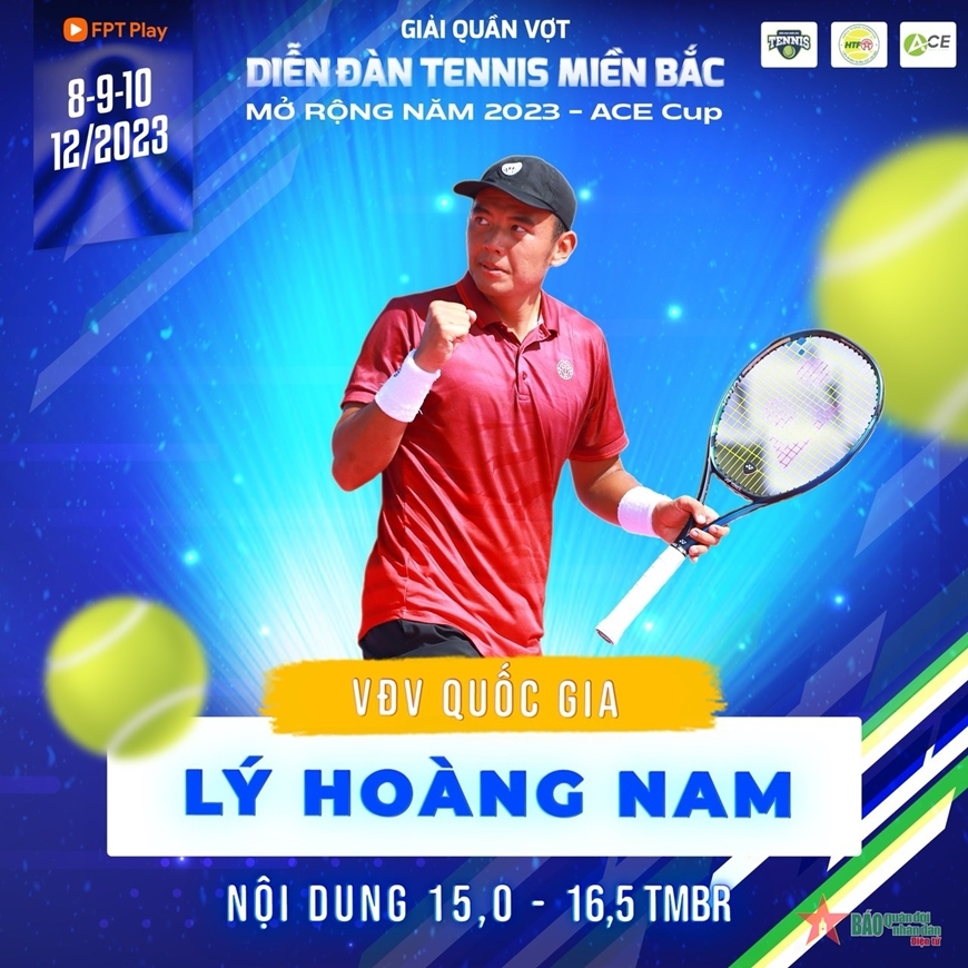 Giải quần vợt Diễn đàn Tennis miền Bắc mở rộng 2023 thu hút vận động viên kỷ lục