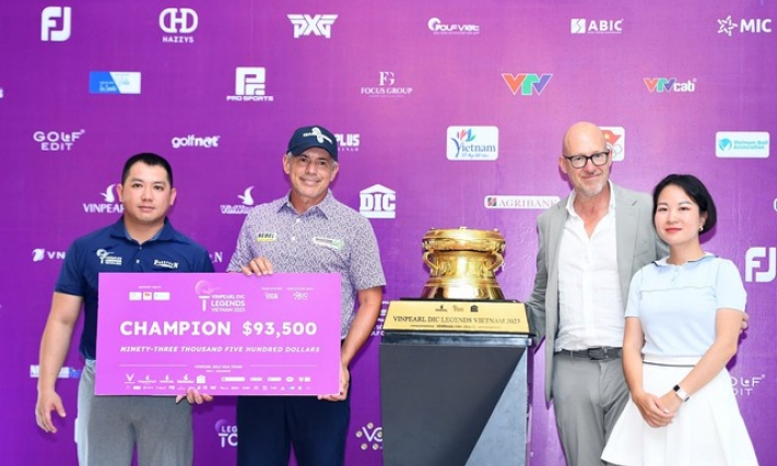 Golf thủ người Brazil vô địch Vinpearl DIC Legends Việt Nam 2023