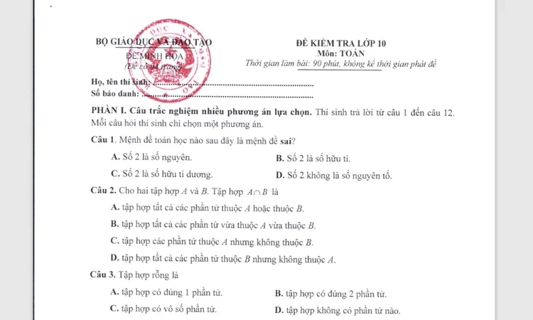 3 dạng thức câu hỏi trắc nghiệm trong Kỳ thi tốt nghiệp trung học phổ thông từ năm 2025