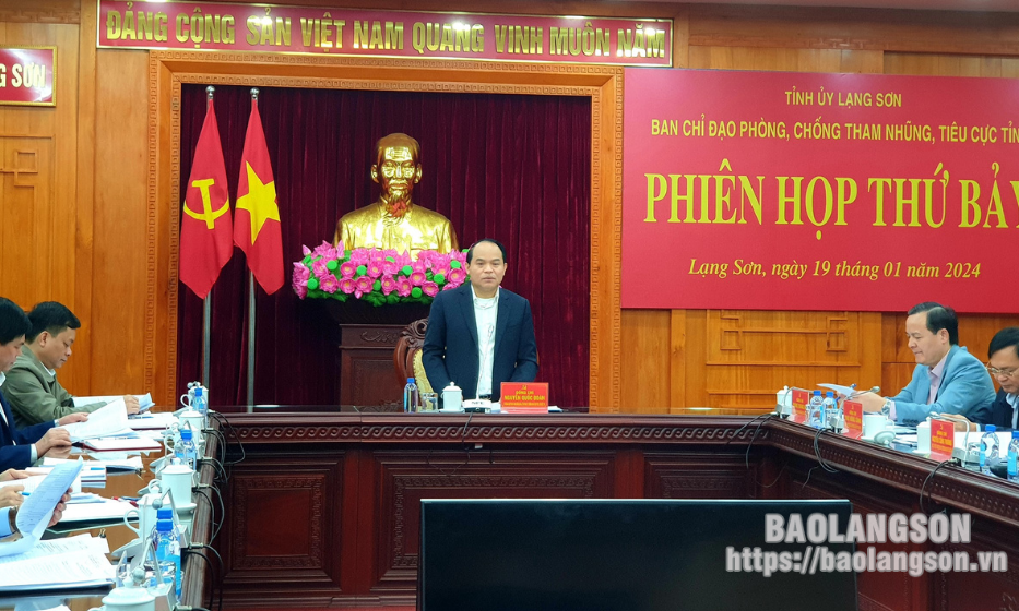 họp thứ bảy Ban Chỉ đạo PCTNTC tỉnh: Đánh giá, tổng kết công tác năm 2023, triển khai nhiệm vụ năm 2024