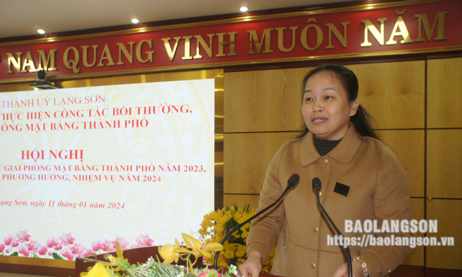 Ban Chỉ đạo thực hiện công tác bồi thường giải phóng mặt bằng thành phố triển khai nhiệm vụ năm 2024