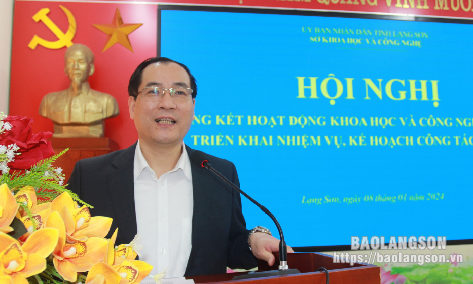 Sở Khoa học và Công nghệ: Tổng kết hoạt động Khoa học và công nghệ năm 2023, triển khai kế hoạch năm