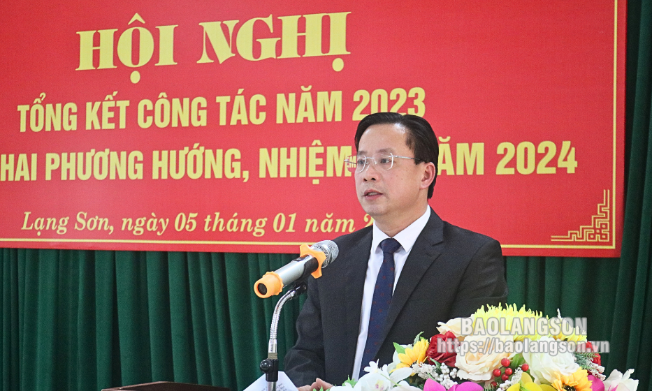 Trường Chính trị Hoàng Văn Thụ tổng kết công tác năm 2023