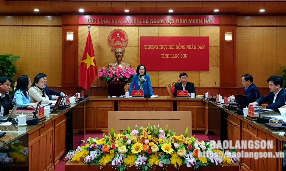 Thường trực HĐND tỉnh họp phiên tháng 1 năm 2024