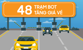 48 trạm BOT tăng giá vé