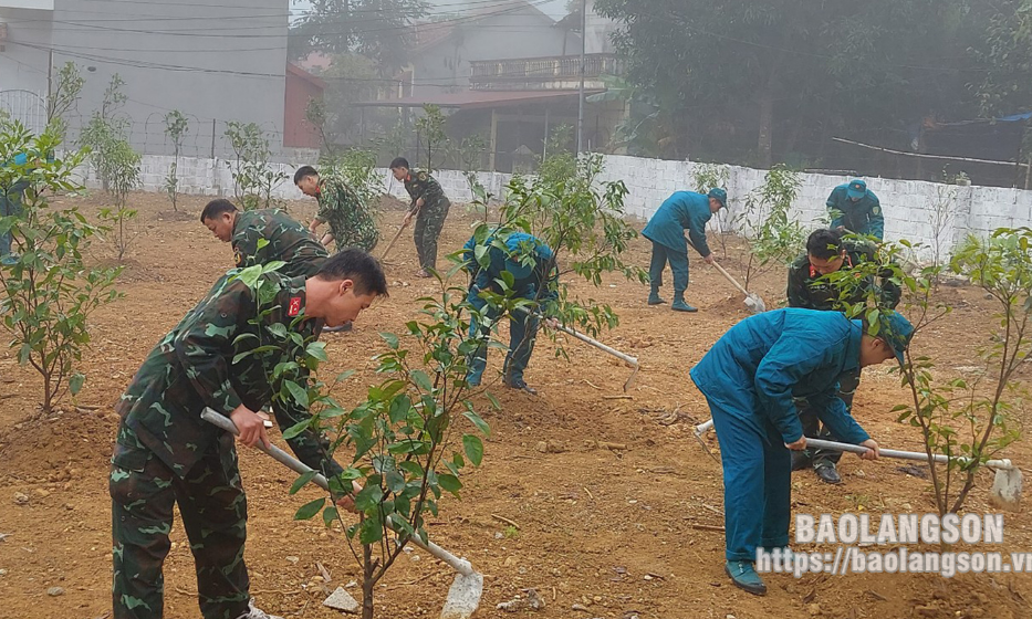 Ban Chỉ huy quân sự huyện Văn Lãng: Xây dựng doanh trại chính quy, sáng, xanh, sạch, đẹp