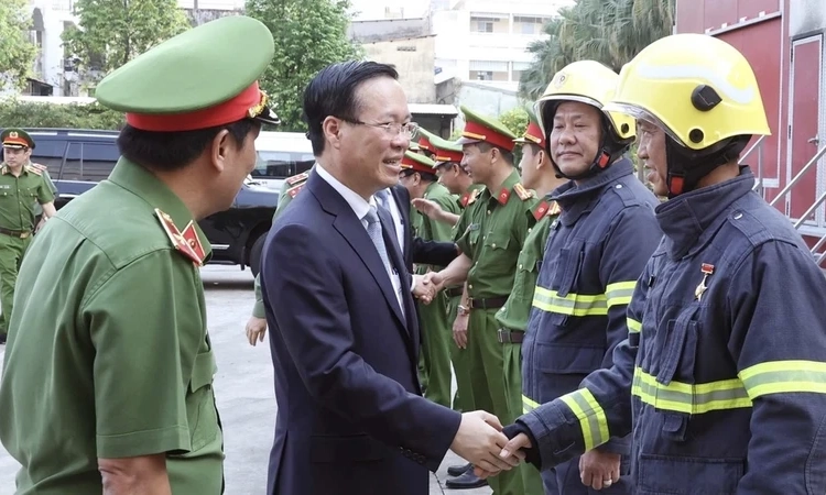 Chủ tịch nước Võ Văn Thưởng thăm, chúc Tết tại Thành phố Hồ Chí Minh