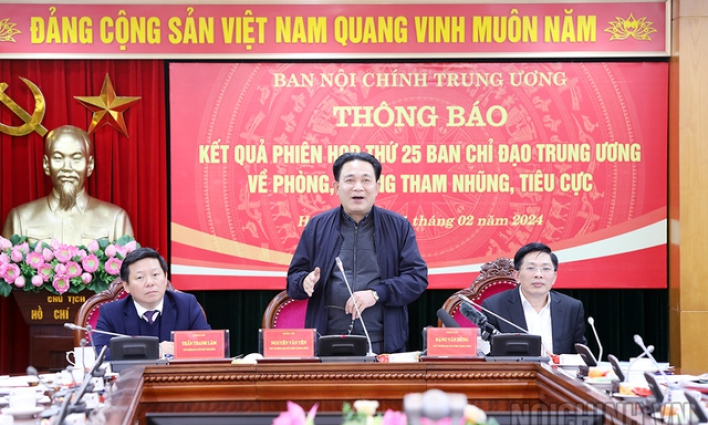 Đưa một số vụ án vào diện Ban Chỉ đạo Trung ương về phòng chống tham nhũng, tiêu cực theo dõi