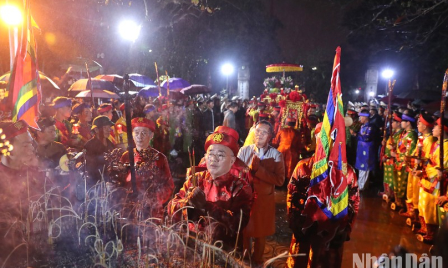 Tôn nghiêm, trang trọng Lễ khai ấn đền Trần Nam Định