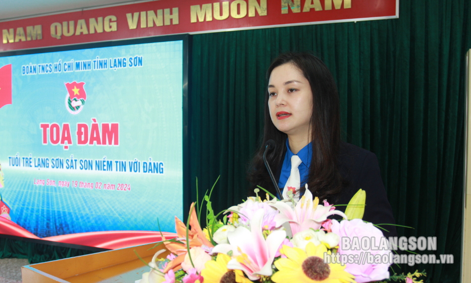 Tỉnh đoàn Lạng Sơn tổ chức chương trình tọa đàm "Tuổi trẻ Lạng Sơn sắt son niềm tin với Đảng"