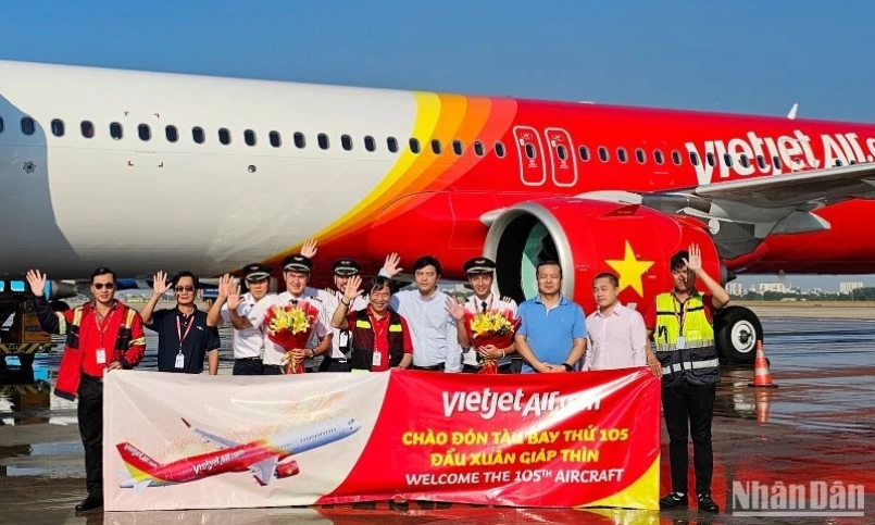 Vietjet đón nhận tàu bay thứ 105 đầu Xuân mới