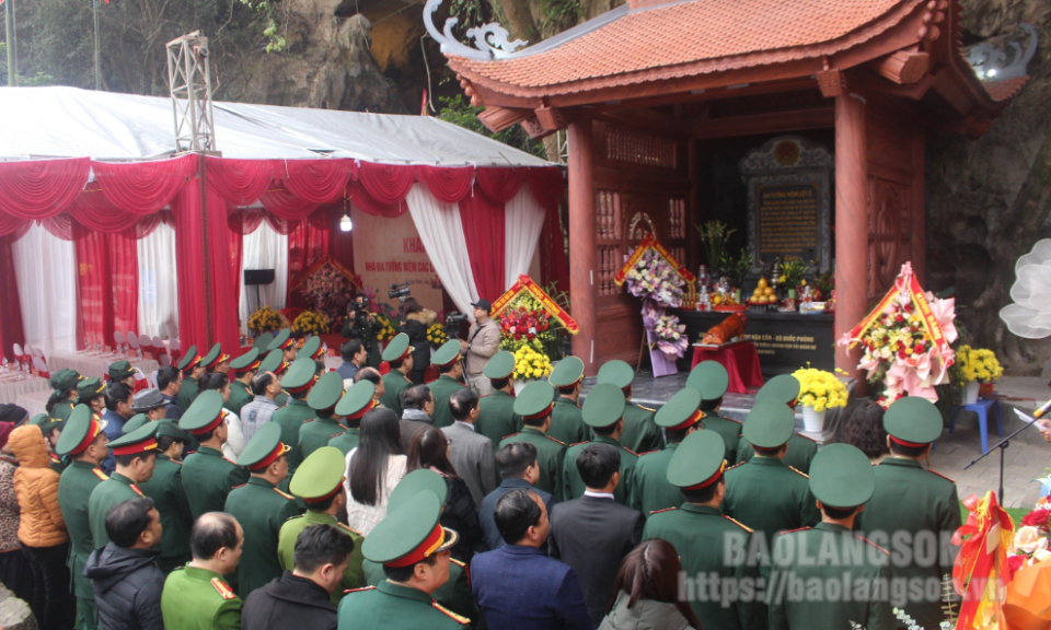 Khánh thành nhà bia tưởng niệm các liệt sĩ Ngành Vận tải Quân sự tại thành phố Lạng Sơn