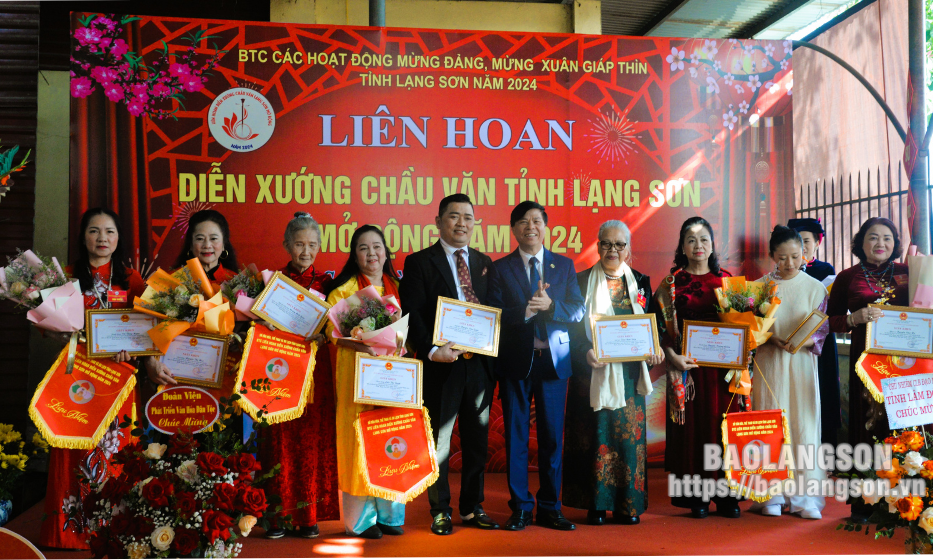 Khai mạc Liên hoan diễn xướng Chầu văn tỉnh Lạng Sơn mở rộng năm 2024