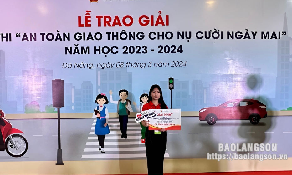 Lạng Sơn có 42 học sinh đoạt giải tại Cuộc thi An toàn giao thông cho nụ cười ngày mai