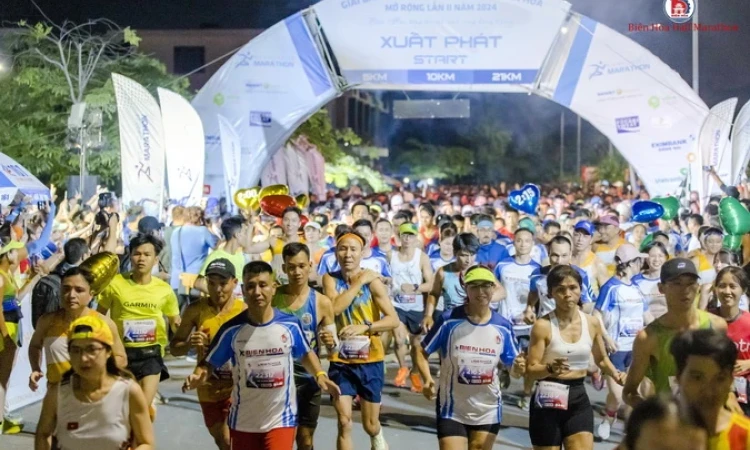 Hơn 5.000 người tham gia Giải bán Marathon Biên Hòa mở rộng