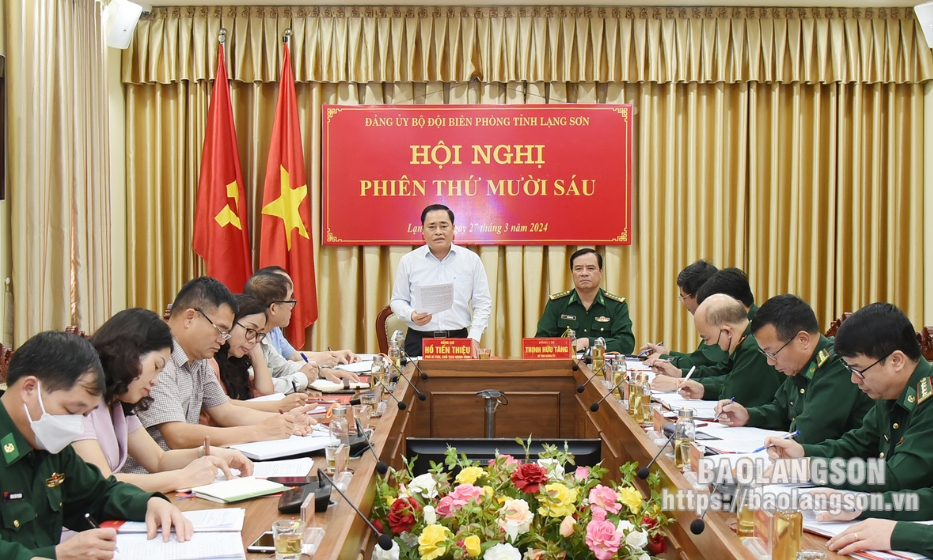 Đảng ủy Bộ đội Biên phòng tỉnh triển khai nhiệm vụ quý II/2024