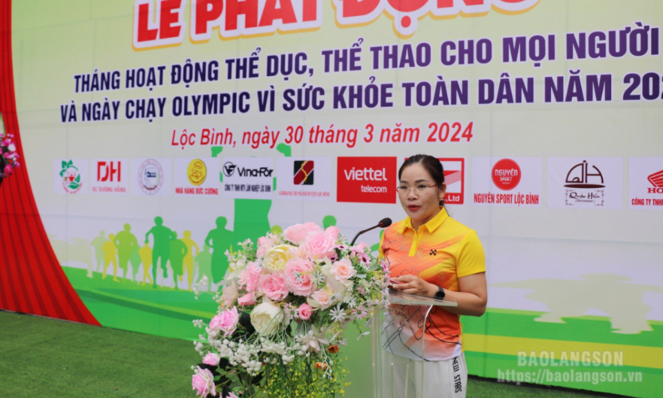 Lộc Bình: Phát động tháng hoạt động thể dục, thể thao và Ngày chạy Olympic vì sức khỏe toàn dân