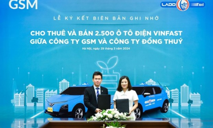 Lado Taxi采购和租赁2500辆VinFast电动汽车