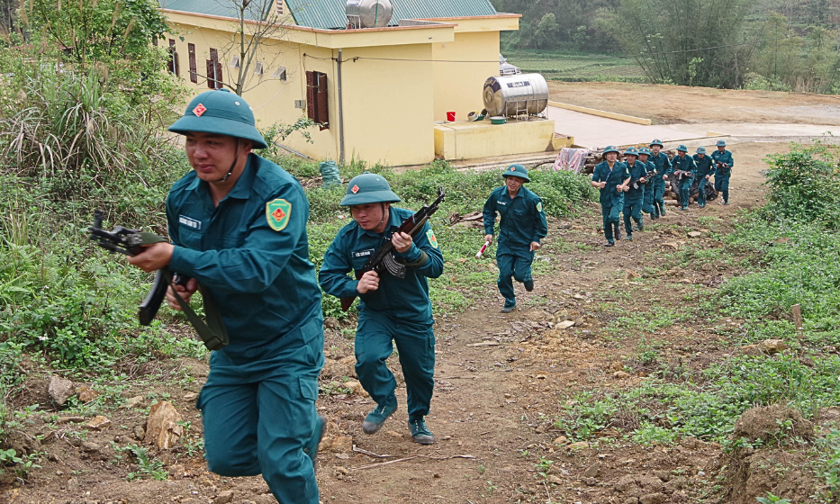 Dân quân thường trực xã Yên Khoái: Vững vàng nơi biên giới