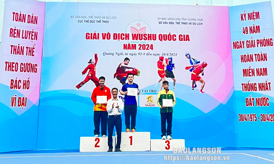 Đoàn Lạng Sơn đoạt 9 huy chương tại Giải vô địch Wushu quốc gia năm 2024