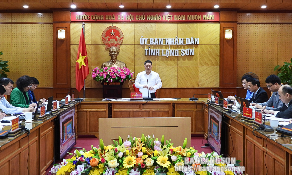 Họp Tiểu ban Nội dung - Tuyên truyền Hội nghị công bố Quy hoạch tỉnh và Xúc tiến đầu tư tỉnh Lạng Sơn