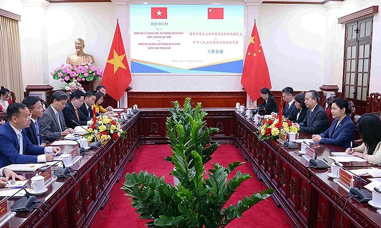 Nâng tầm quan hệ hợp tác pháp luật và tư pháp Việt Nam-Trung Quốc