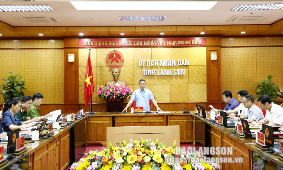 Tập trung tối đa để sớm hoàn thiện các phần việc được giao phục vụ Hội nghị Công bố Quy hoạch tỉnh Lạng Sơn và Xúc tiến đầu tư năm 2024