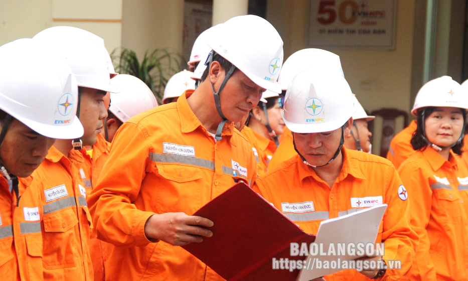 Công ty Điện lực Lạng Sơn diễn tập phòng chống thiên tai và tìm kiếm cứu nạn, xử lý sự cố - an toàn năm 2024 