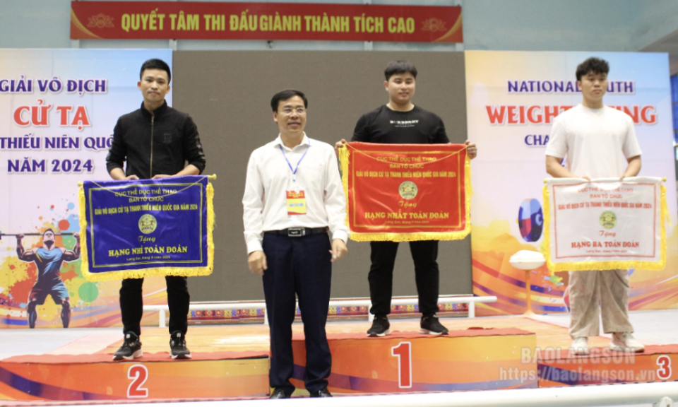 Closing ceremony of the 2024 national youth weightlifting tournament