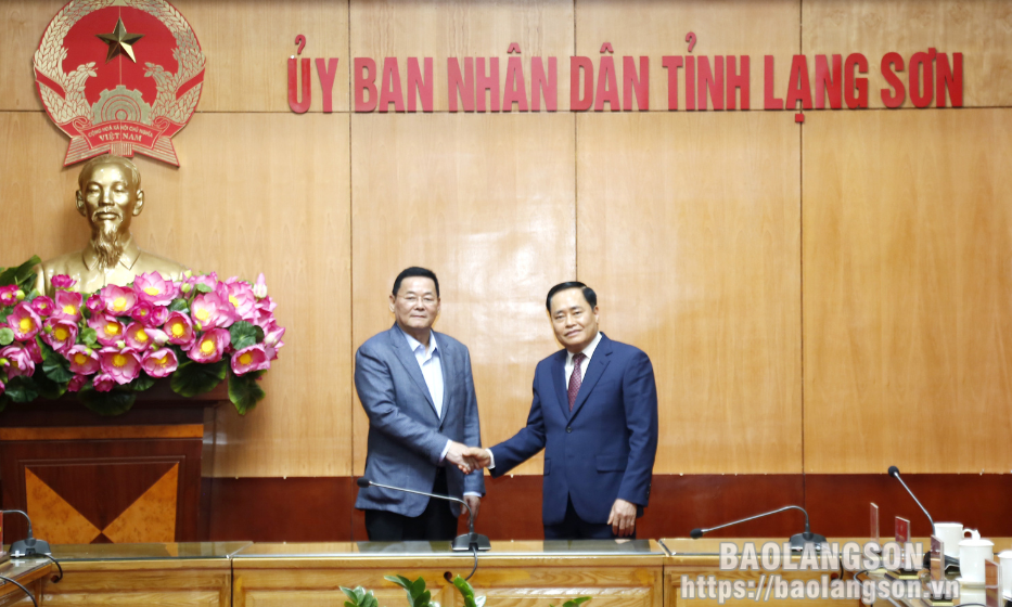 Chủ tịch UBND tỉnh làm việc với Đoàn công tác của Bộ Thương mại Thái Lan và Đại sứ quán Thái Lan tại Việt Nam