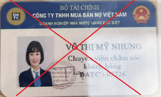 Cảnh báo hành vi mạo danh Công ty mua bán nợ DATC để lừa đảo