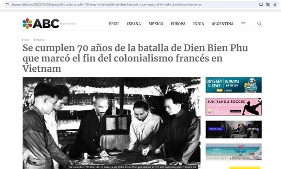 奠边府大捷70周年: 阿根廷媒体高度评价越南历史性胜利的重要意义