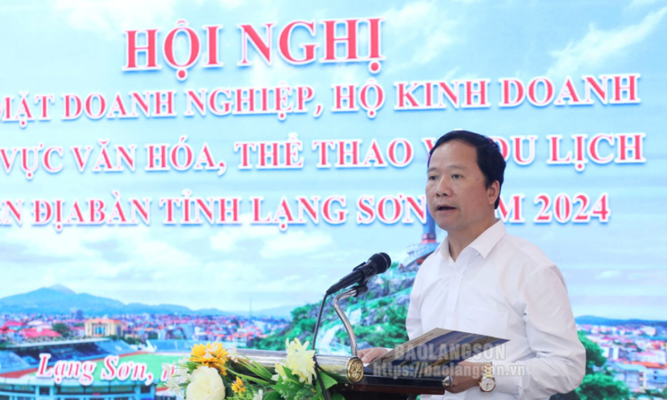 Hội nghị gặp mặt doanh nghiệp, hộ kinh doanh lĩnh vực văn hóa, thể thao và du lịch trên địa bàn tỉnh