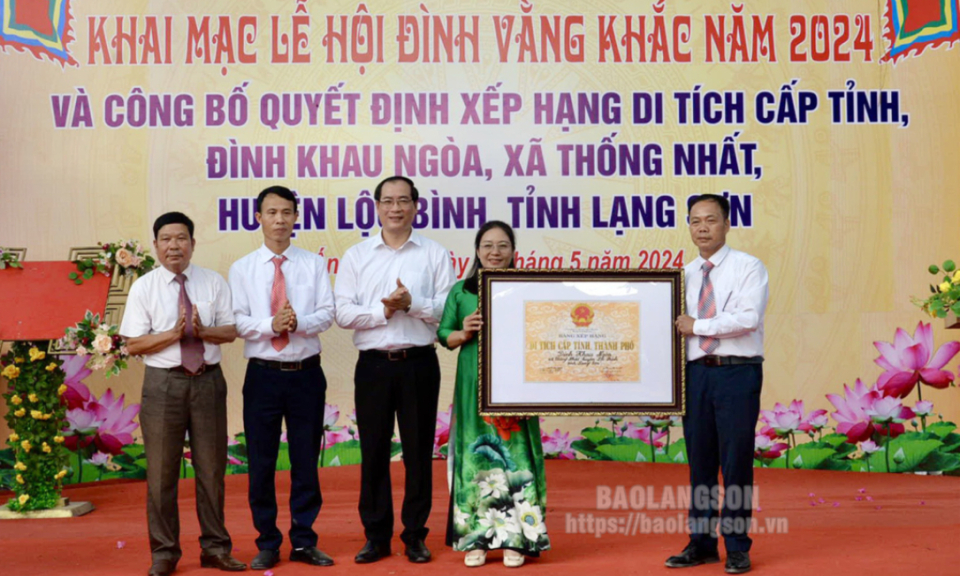 Khai mạc lễ hội đình Vằng Khắc, xã Thống Nhất, huyện Lộc Bình