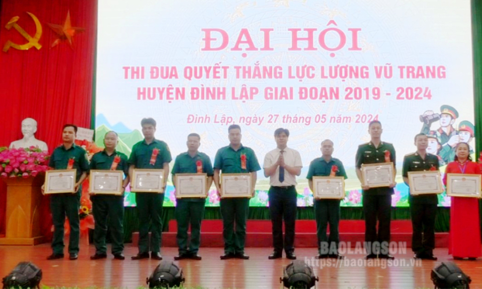 Đại hội thi đua quyết thắng lực lượng vũ trang huyện Đình Lập giai đoạn 2019-2024