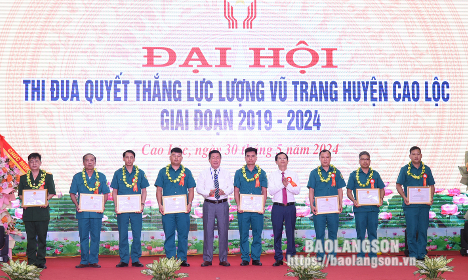 Đại hội thi đua quyết thắng lực lượng vũ trang huyện Cao Lộc giai đoạn 2019 - 2024