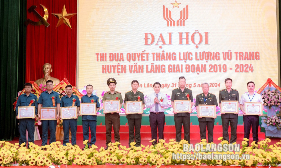 Đại hội thi đua quyết thắng lực lượng vũ trang huyện Văn Lãng giai đoạn 2019 - 2024