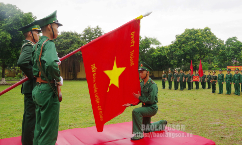 Trung đoàn 123 và Tiểu đoàn Huấn luyện - Cơ động tổ chức lễ tuyên thệ chiến sĩ mới năm 2024