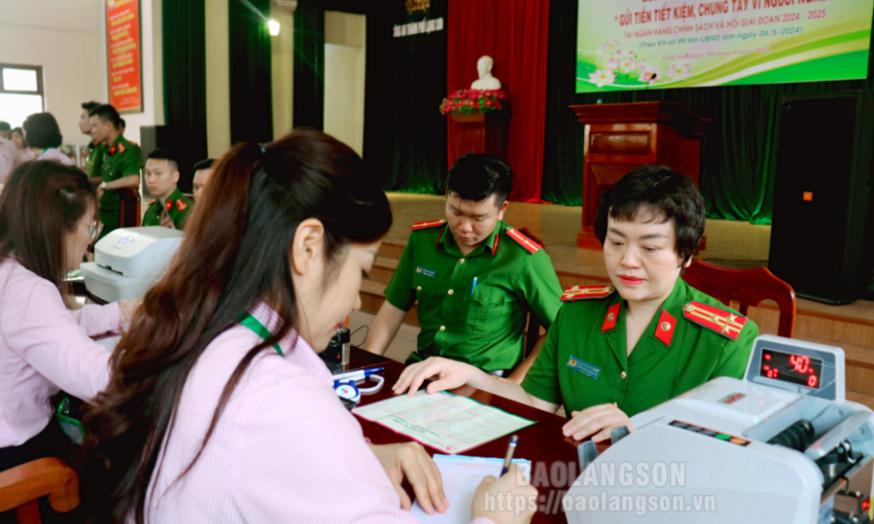 phố Lạng Sơn hưởng ứng kế hoạch phát động “Gửi tiền tiết kiệm, chung tay vì người nghèo” giai đoạn 2024