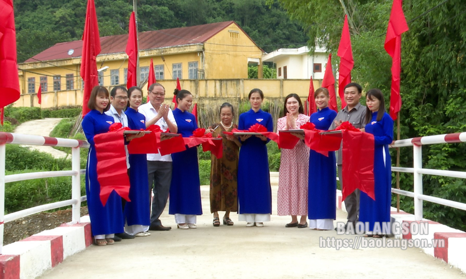 Khánh thành và bàn giao cầu dân sinh tại xã Mai Sao, huyện Chi Lăng