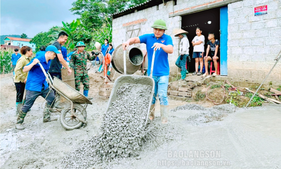 Nhiều hoạt động ý nghĩa tại chương trình Thanh niên tình nguyện hè huyện Bắc Sơn