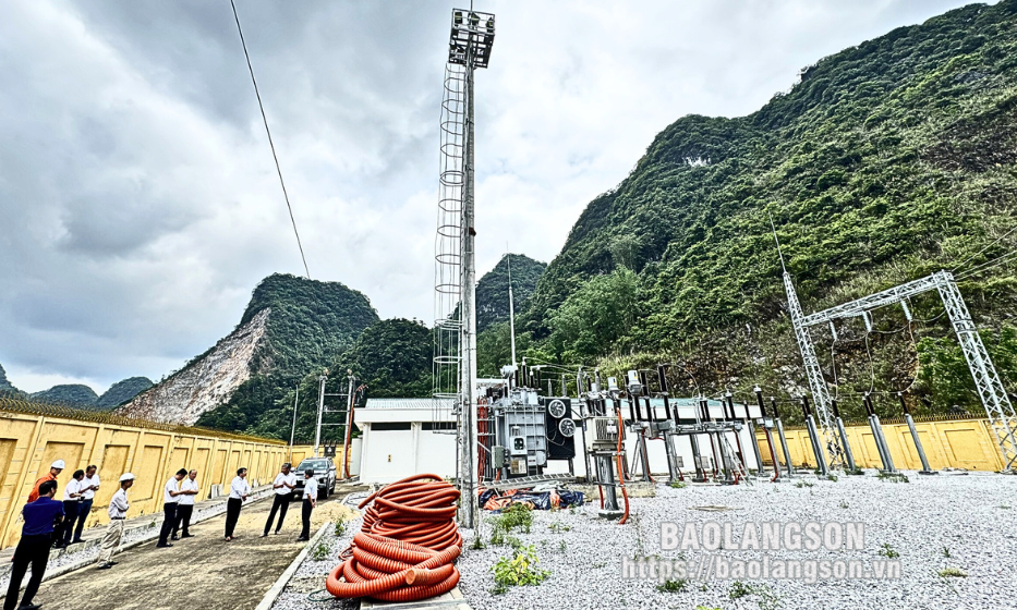 Công ty Điện lực Lạng Sơn Tập trung hoàn thành dự án đường dây  và Trạm biến áp 110kV Bình Gia