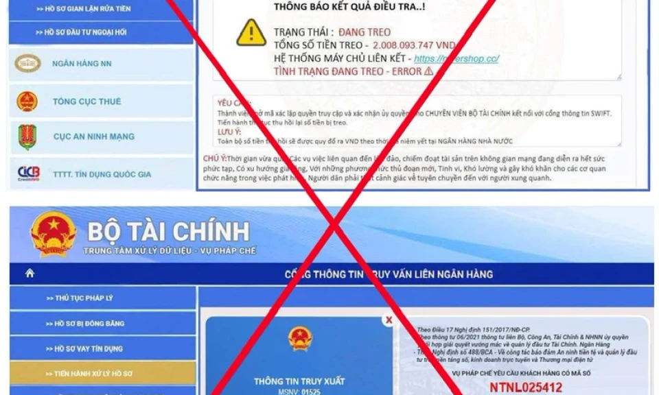 Cảnh báo việc giả mạo văn bản, con dấu và website của Bộ Tài chính