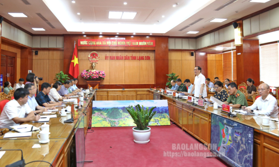 Đoàn công tác liên ngành của Phân ban Việt Nam làm việc tại tỉnh Lạng Sơn về Đề án thí điểm xây dựng