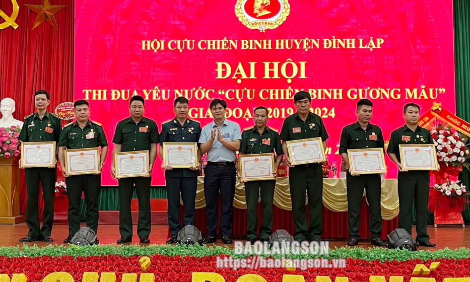 Đại hội thi đua yêu nước “Cựu chiến binh gương mẫu” huyện Đình Lập giai đoạn 2019 – 2024