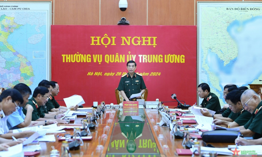 Đại tướng Phan Văn Giang chủ trì Hội nghị Thường vụ Quân ủy Trung ương​