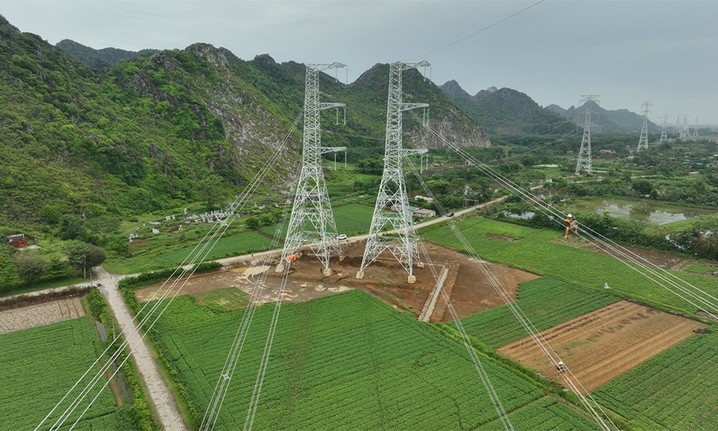 Hoàn thành đóng điện đường dây 500kV mạch 3 cung đoạn Thanh Hóa – Nam Định